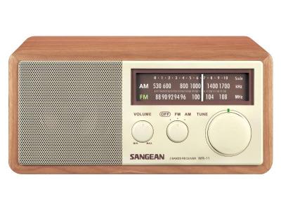 Sangean FM / AM Analog Wooden Cabinet Receiver - WR-11 (Wnt)