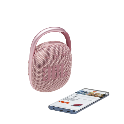 JBL Ultra-Portable Waterproof Speaker in Pink - JBLCLIP4PINKAM