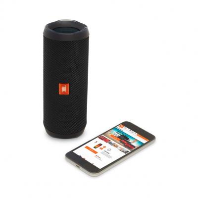 JBL full-featured waterproof portable Bluetooth speaker with surprisingly powerful sound Flip 4 (B) JBLFLIP4BLKAM