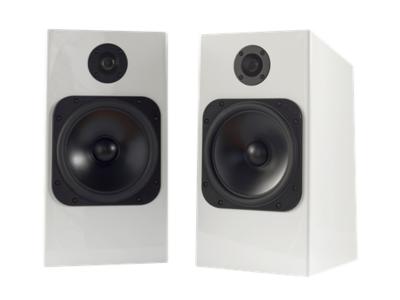 Totem Acoustic Bookshelf Speakers With Geometric Design In Ice - FIRE V2 (I)