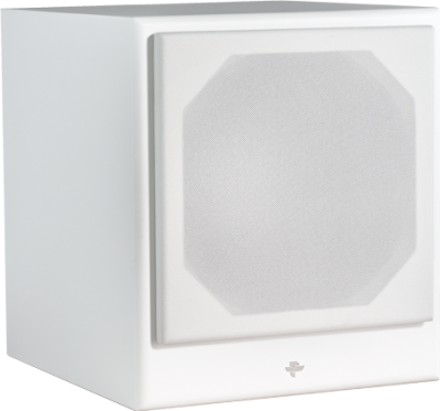 Totem Acoustic Powered Subwoofer in Satin White - Kin Sub 8 (SW)