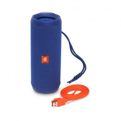 JBL full-featured waterproof portable Bluetooth speaker with surprisingly powerful sound Flip 4 (Bl) JBLFLIP4BLUAM