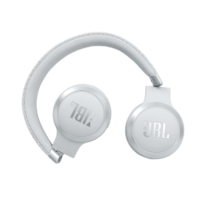 JBL Wireless On-Ear Noise Cancelling Headphones in White - JBLLIVE460NCWHTAM