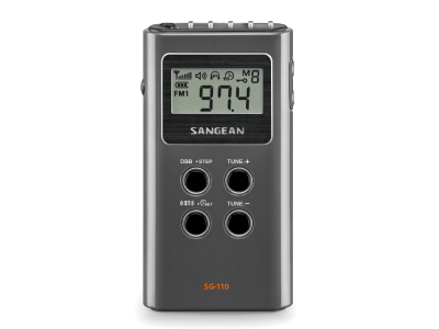 Sangean AM / FM-Stereo Pocket Radio in Dark Gray - 24-SG110