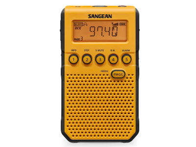 Sangean AM / FM / Weather Alert Pocket Radio - DT‐800YL
