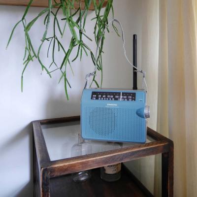 Sangean AM / FM Retro Strap Analog Radio - 14‐PRD6BU