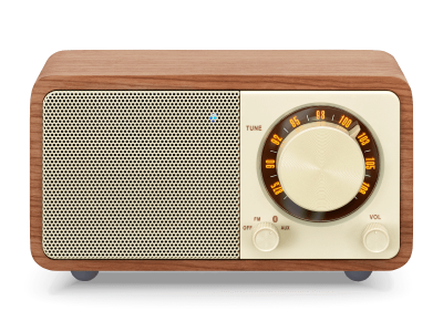 Sangean FM / Bluetooth / AUX Wooden Cabinet Radio in Walnut - 14-WR7WL