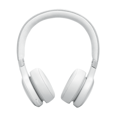 JBL Live 670NC Wireless True Adaptive Noise Cancelling On-Ear Headphones in White - JBLLIVE670NCWHTAM