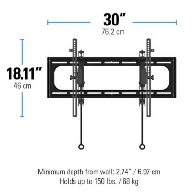 Sanus Advanced Tilt Premium TV Wall Mount for 46" – 90" TVs - VLT6-B1