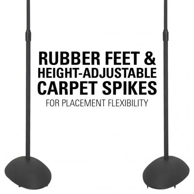 Sanus Adjustable Speaker Stands for Satellite Speakers - HTB3-B3