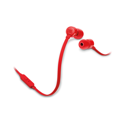 JBL TUNE 110 In-Ear Headphones - JBLT110REDAM