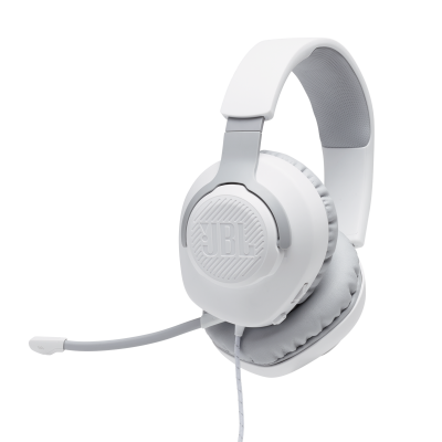 JBL Quantum 100 Wired Over-Ear Gaming Headset - JBLQUANTUM100WHTAM