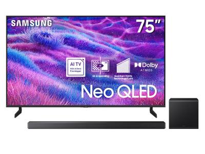 75" Samsung Neo QLED Smart TV + Q-Series Soundbar - QN75QN80FAFXZC-HW-QS700F/ZC
