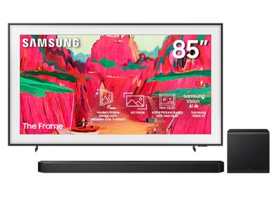 85" Samsung The Frame Pro AI TV + Q-series Soundbar - QN85LS03FWFXZC-HW-Q800F/ZC