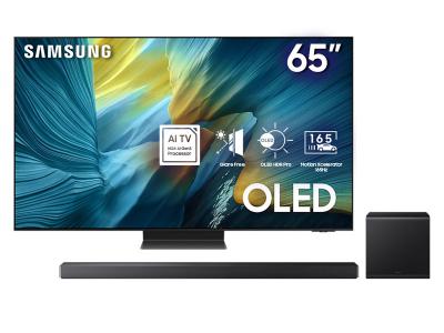 65" Samsung OLED 4K AI TV + Q-series Soundbar  - QN65S95FAFXZC-HW-QS700F/ZC