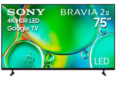 75" Sony K75S20M2 BRAVIA 2 II 4K HDR LED Google TV (2025)