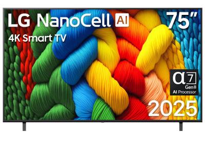 75" LG 75NANO80AUA NanoCell AI NANO80 4K Smart TV 2025