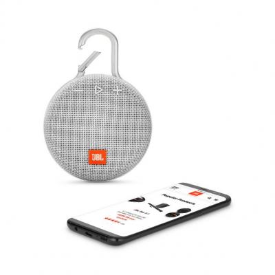 JBL A full-featured waterproof portable Bluetooth speaker with surprisingly powerful sound.-JBLCLIP3WHT