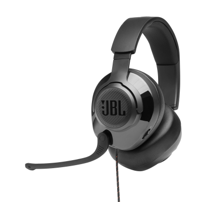 JBL Quantum 300 Hybrid Wired Over-Ear Gaming Headset with Flip-Up Mic - JBLQUANTUM300BLKAM